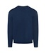 Maerz Munchen Trui, Ronde Hals, Merino Wol, Blauw, Superwash, Modern Fit