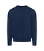 Maerz Munchen Trui, Ronde Hals, Merino Wol, Blauw, Superwash, Modern Fit