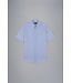 Paul & Shark Overhemd, Korte Mouw, Lichtblauw, Wit, Beige, Gestreept