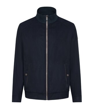 Bugatti Bugatti, Zomer Jas, Blouson Model, Suede, Donkerblauw