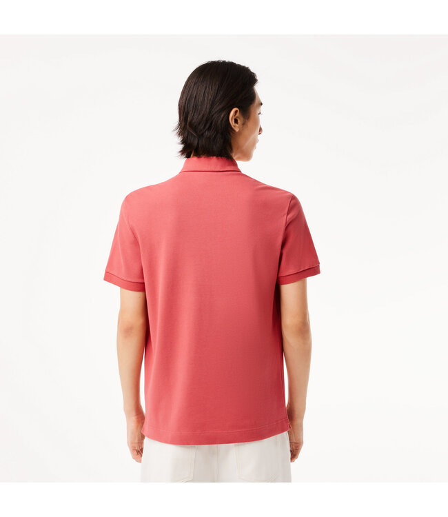 Lacoste Smart Paris, Heren Polo van Stretch Katoen Piqué , Regular Fit, Rose