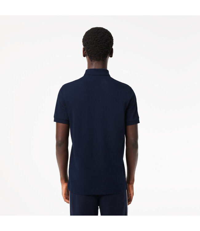 Lacoste Smart Paris, Heren Polo van Stretch Katoen Piqué, Regular Fit, Donkerblauw