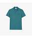 Lacoste Smart Paris, Heren Polo van Stretch Katoen Piqué , Regular Fit, Blauw Groen IY4