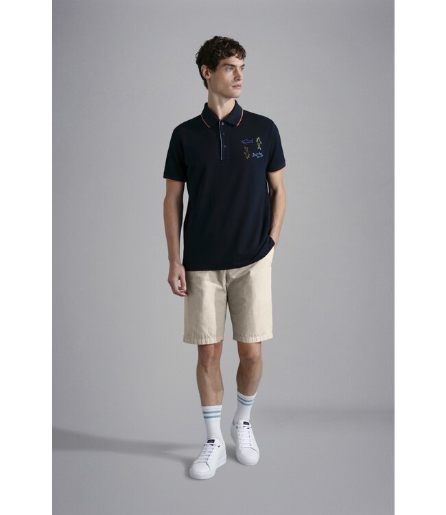 Paul & Shark Bermuda, Ultra-light Poplin Katoen, Beige