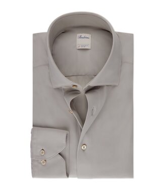 Stenstroms Stenstroms, Overhemd, Lange Mouw, Stretchfabric Jersey, Lichtbeige, Slimline