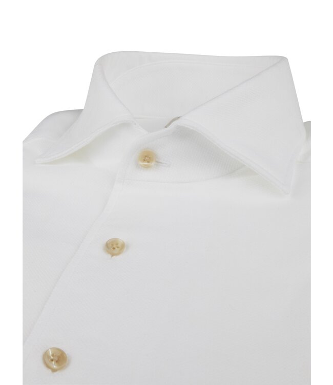Stenstroms Overhemd, Twill Katoen, Lange Mouw, Schiller Kraag, Wit
