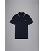 Paul & Shark Polo, Korte Mouw, Donkerblauw, Beige, Zilver, Reflective Accenten