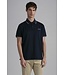 Paul & Shark Polo, Korte Mouw, Donkerblauw, Beige, Zilver, Reflective Accenten