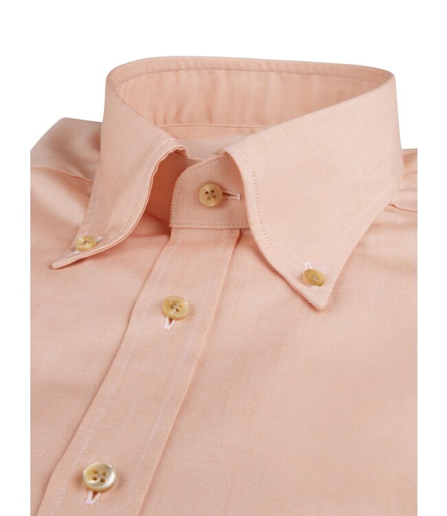 Stenstroms Overhemd, Lange Mouw, Casual, Katoen, Slimline, Oranje