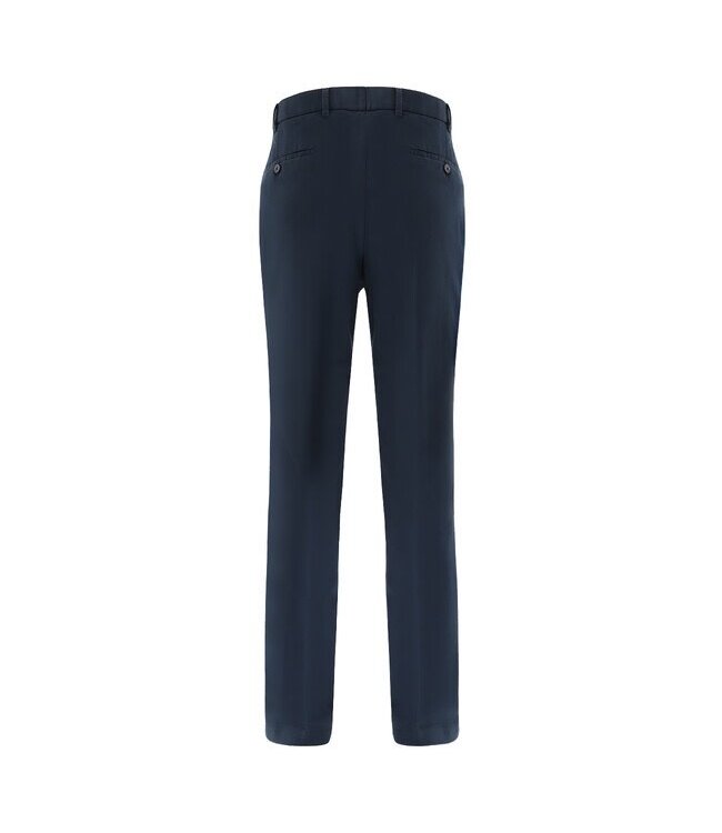 Hiltl Heren Broek, Chino, Model Tourist 2.0, Slim Fit, Donkerblauw