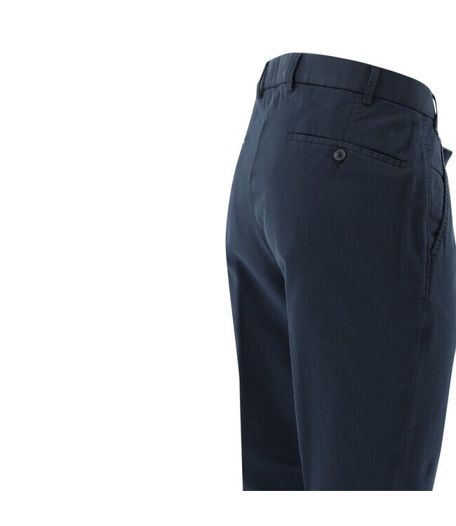 Hiltl Heren Broek, Chino, Model Tourist 2.0, Slim Fit, Donkerblauw
