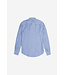 AT.P.CO Overhemd met Opstaande Boord, Linnen, Blauw Wit Gestreept