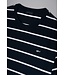 Paul & Shark T-Shirt, Gemerceriseerd Katoen, Donkerblauw Wit Gestreept