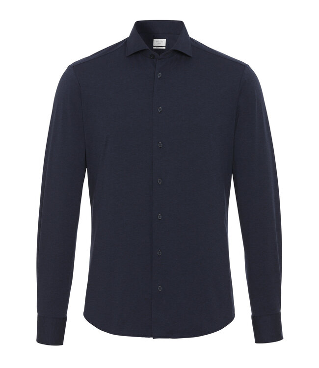 Traiano Techno Shirt/Overhemd, Donkerblauw, Cutaway Kraag, Radical Fit
