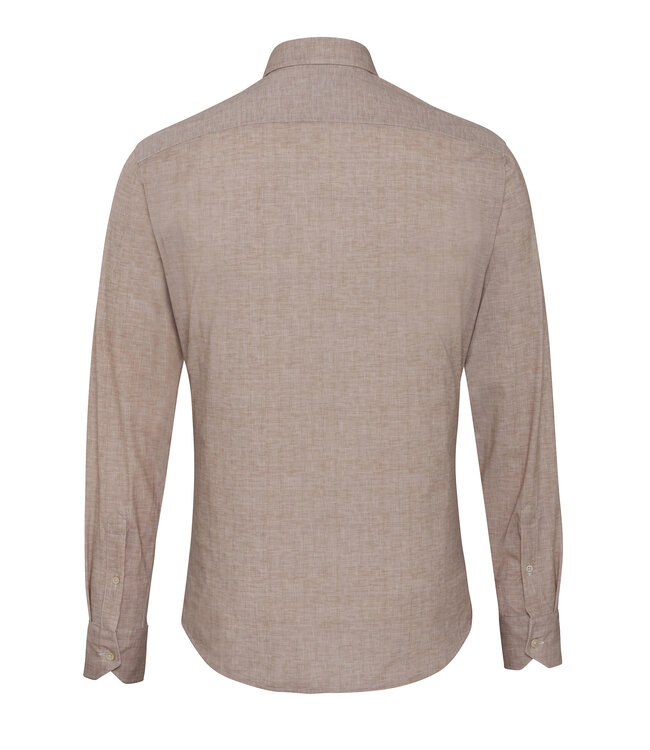 Traiano Techno Shirt/Overhemd, Lichtbeige Linnen Look, Radical Fit