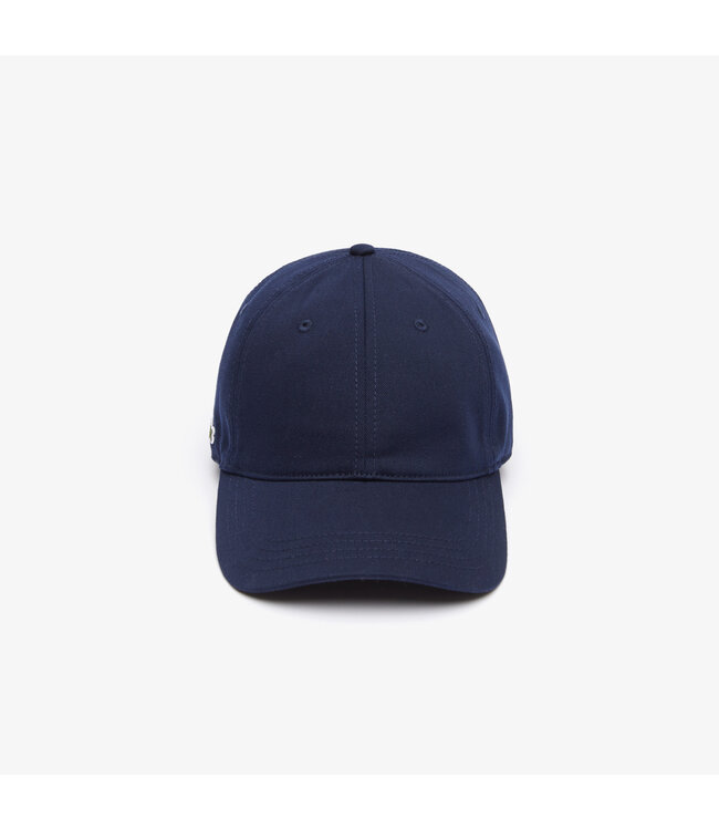 Lacoste Pet / Cap Twill Katoen, Donkerblauw met Logo aan Zijkant, Unisex