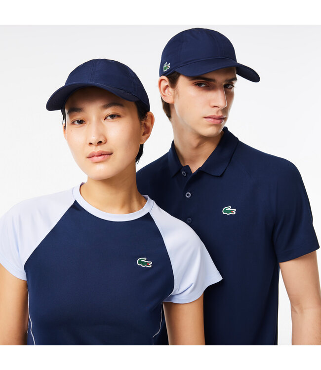 Lacoste Pet / Cap Twill Katoen, Donkerblauw met Logo aan Zijkant, Unisex
