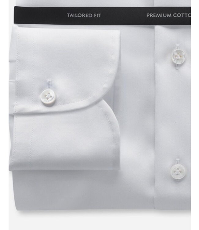 Olymp Signature Overhemd, Katoen, Cutaway Kraag, Wit