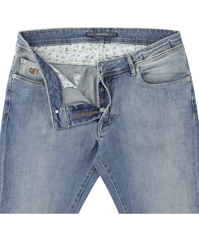 Atelier Noterman Five Pocket, Jeans, Stretch, Denim, Lichtblauw