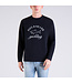 Paul & Shark Sweater, Stretch Katoen, Lange Mouw, Logo, Donkerblauw