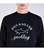 Paul & Shark Sweater, Stretch Katoen, Lange Mouw, Logo, Donkerblauw