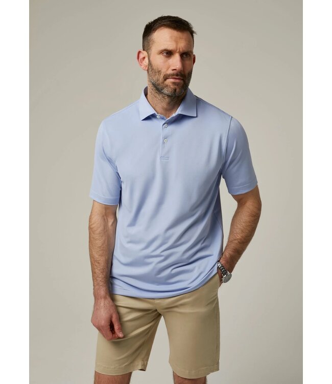 Alan Paine Polo, Performance, Sports Fit, Rockbourne, Light Blue, Lichtblauw