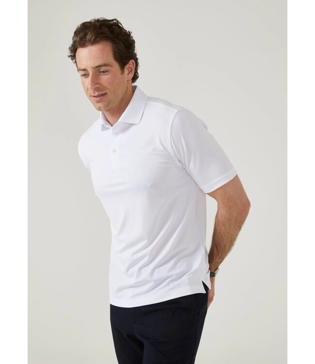 Alan Paine Polo, Performance, Sports Fit, Rockbourne, White, Wit