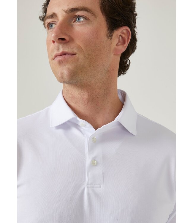 Alan Paine Polo, Performance, Sports Fit, Rockbourne, White, Wit