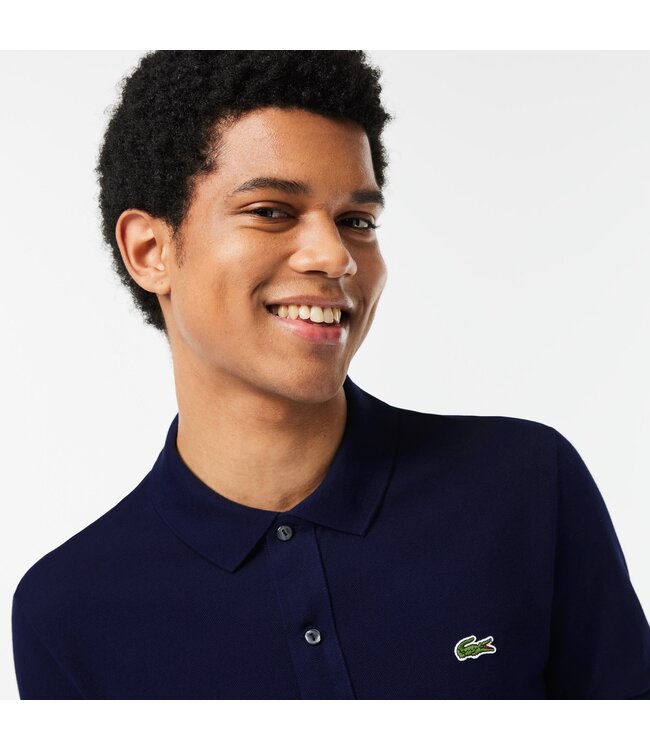 Lacoste Original L.12.12-Poloshirt, Slim Fit Petit-katoenpiqué, Donkerblauw
