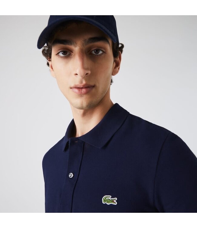Lacoste Original L.12.12-Poloshirt, Slim Fit Petit-katoenpiqué, Donkerblauw