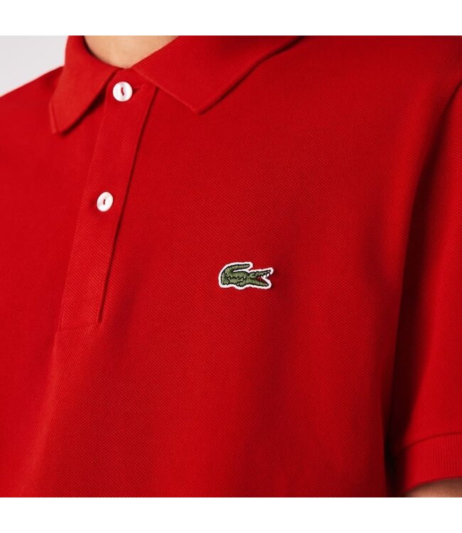 Lacoste Original L.12.12-Poloshirt, Slim Fit Petit-katoenpiqué, Rood