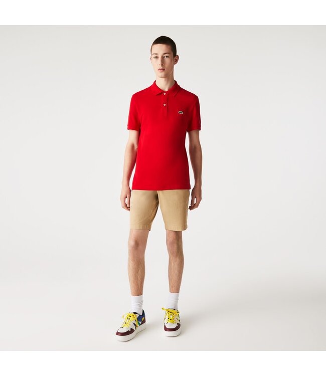 Lacoste Original L.12.12-Poloshirt, Slim Fit Petit-katoenpiqué, Rood