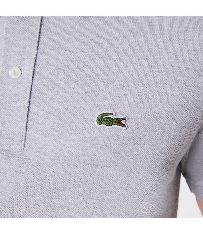 Lacoste Original L.12.12-Poloshirt, Slim Fit Petit-katoenpiqué, Grijs, Silver Chine