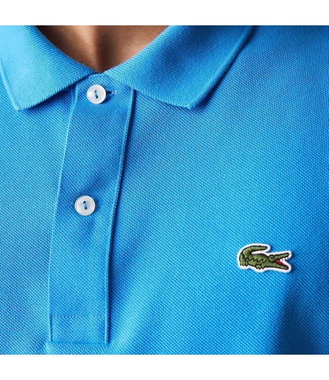 Lacoste Original L.12.12-Poloshirt, Slim Fit Petit-katoenpiqué, Kobaltblauw