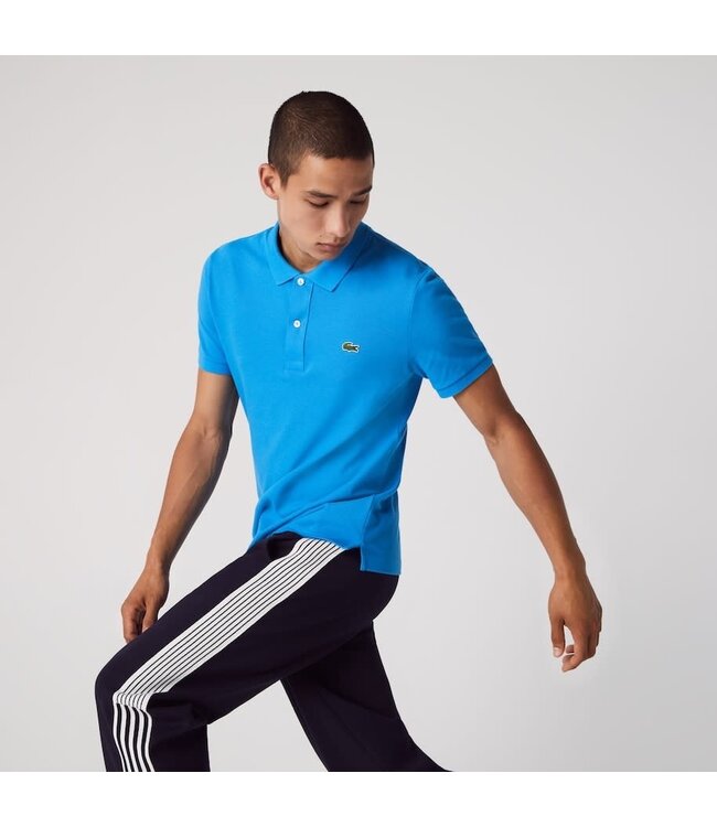 Lacoste Original L.12.12-Poloshirt, Slim Fit Petit-katoenpiqué, Kobaltblauw