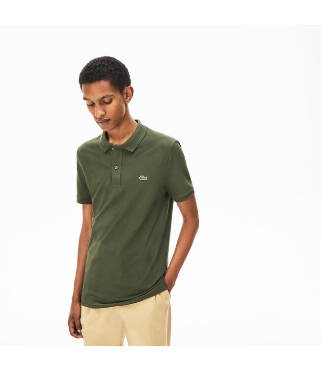 Lacoste Original L.12.12-Poloshirt, Slim Fit Petit-katoenpiqué, Mosgroen