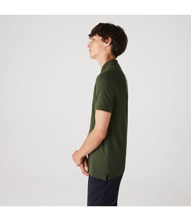 Lacoste Original L.12.12-Poloshirt, Slim Fit Petit-katoenpiqué, Mosgroen