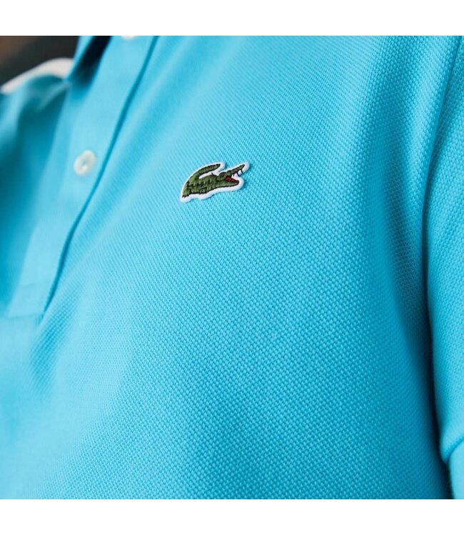 Lacoste Original L.12.12-Poloshirt, Slim Fit Petit-katoenpiqué, Aquablauw