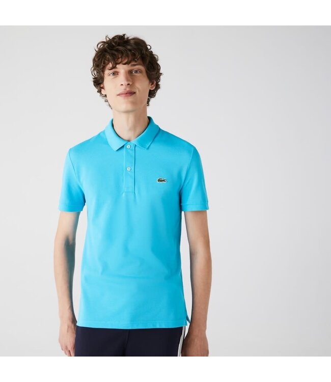 Lacoste Original L.12.12-Poloshirt, Slim Fit Petit-katoenpiqué, Aquablauw