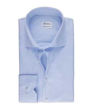 Stenstroms Stenstroms, Overhemd, Lange Mouw, Twill Katoen, Lichtblauw, Fijne Structuur, Slimline