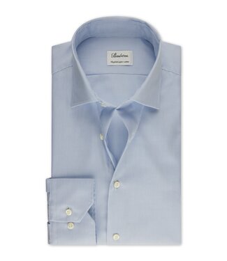 Stenstroms Stenstroms, Overhemd, Lange Mouw, Twill Katoen, Wit, Blauw, Wit Fijne Streep, Slimline