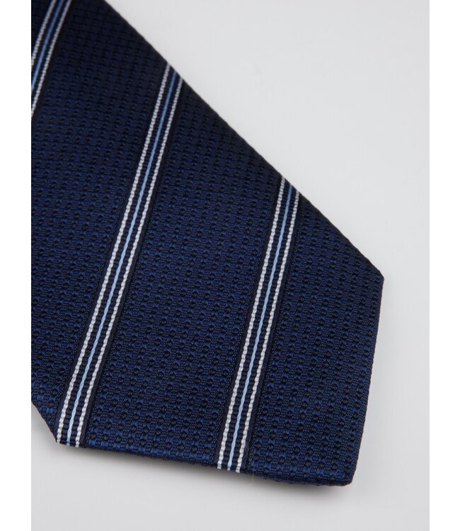 Stenstroms Das, Zijde, Donkerblauw Diagonale Streep