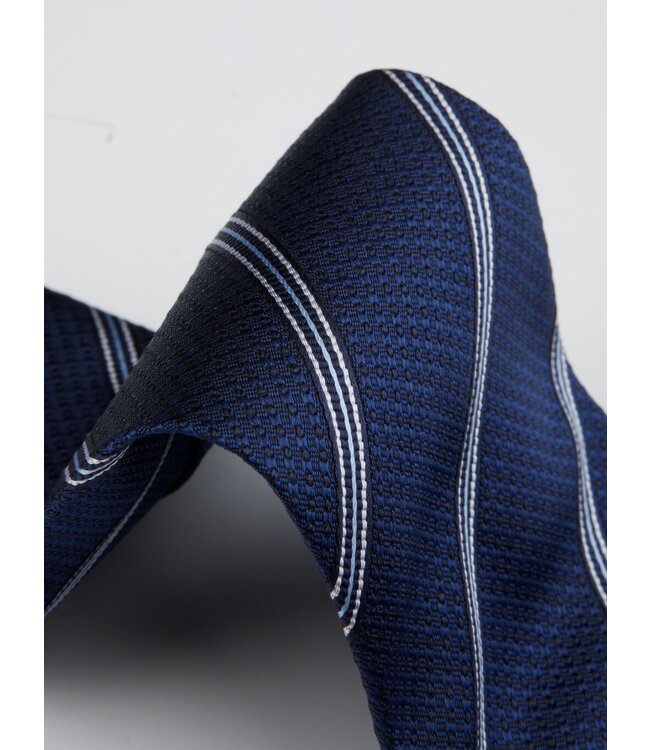 Stenstroms Das, Zijde, Donkerblauw Diagonale Streep