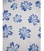 Stenstroms Sjaal, Katoen Linnen Mix, Wit Blauw Gebloemd