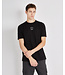 Paul & Shark T-shirt, Korte Mouw, Zwart met Zilver Reflective Logo op Borst