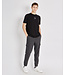 Paul & Shark T-shirt, Korte Mouw, Zwart met Zilver Reflective Logo op Borst