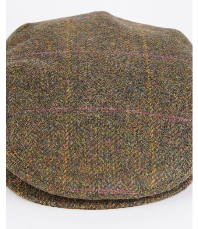 Barbour Pet, Type Cairn Flat Cap, Olijfgroen, Paars, Rood