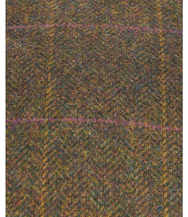 Barbour Pet, Type Cairn Flat Cap, Olijfgroen, Paars, Rood