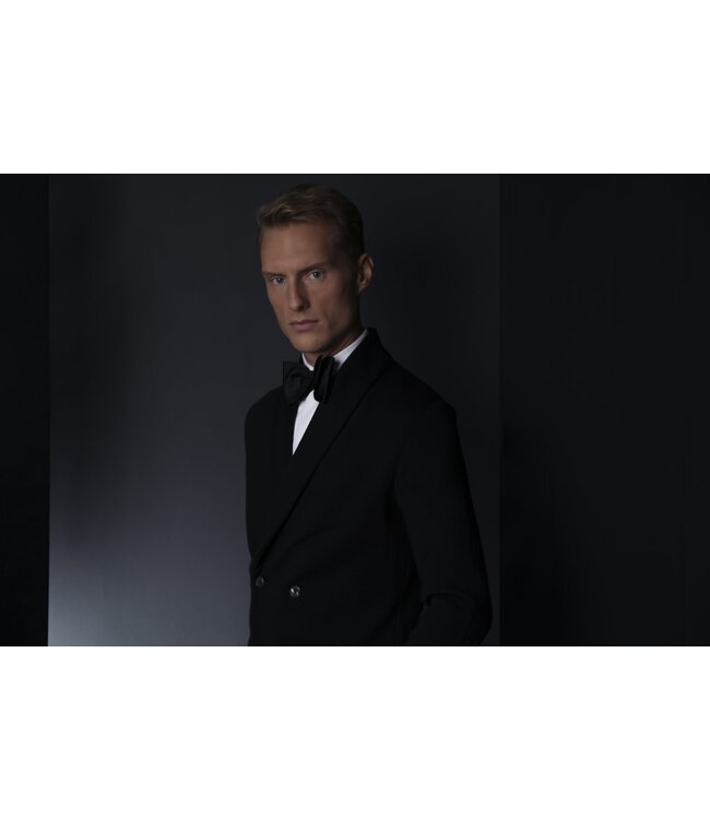 Stenstroms Smoking Overhemd met Blinde Sluiting, Wit, New Slimline