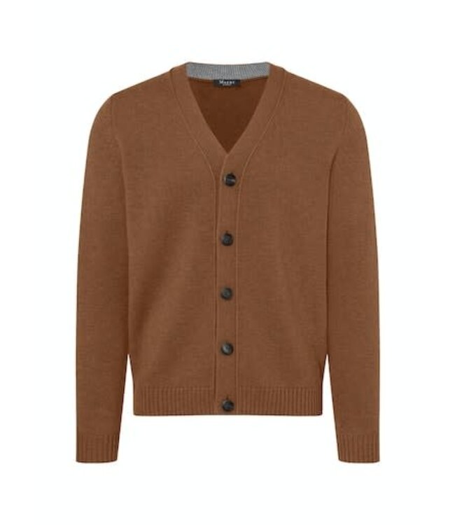 Maerz Munchen Merino Wol, Knoopvest, Camelkleurig
